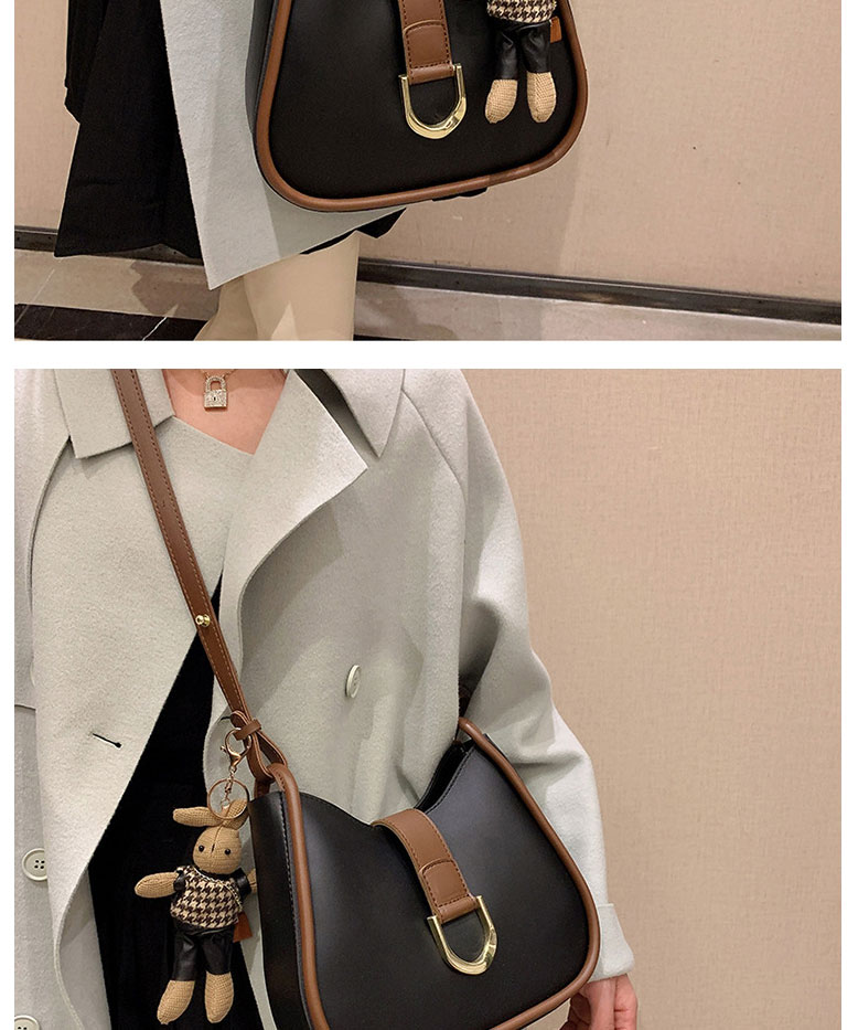 Fashion Khaki Pu Large Capacity Bucket Bag,Shoulder bags
