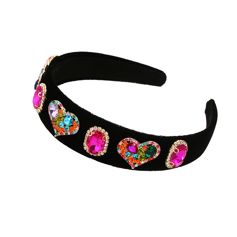 Fashion Color 2 Fabric Diamond-studded Love Headband,Head Band