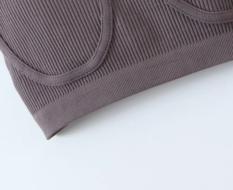 Fashion Brown Cotton Geometric Sling Top,SLEEPWEAR & UNDERWEAR