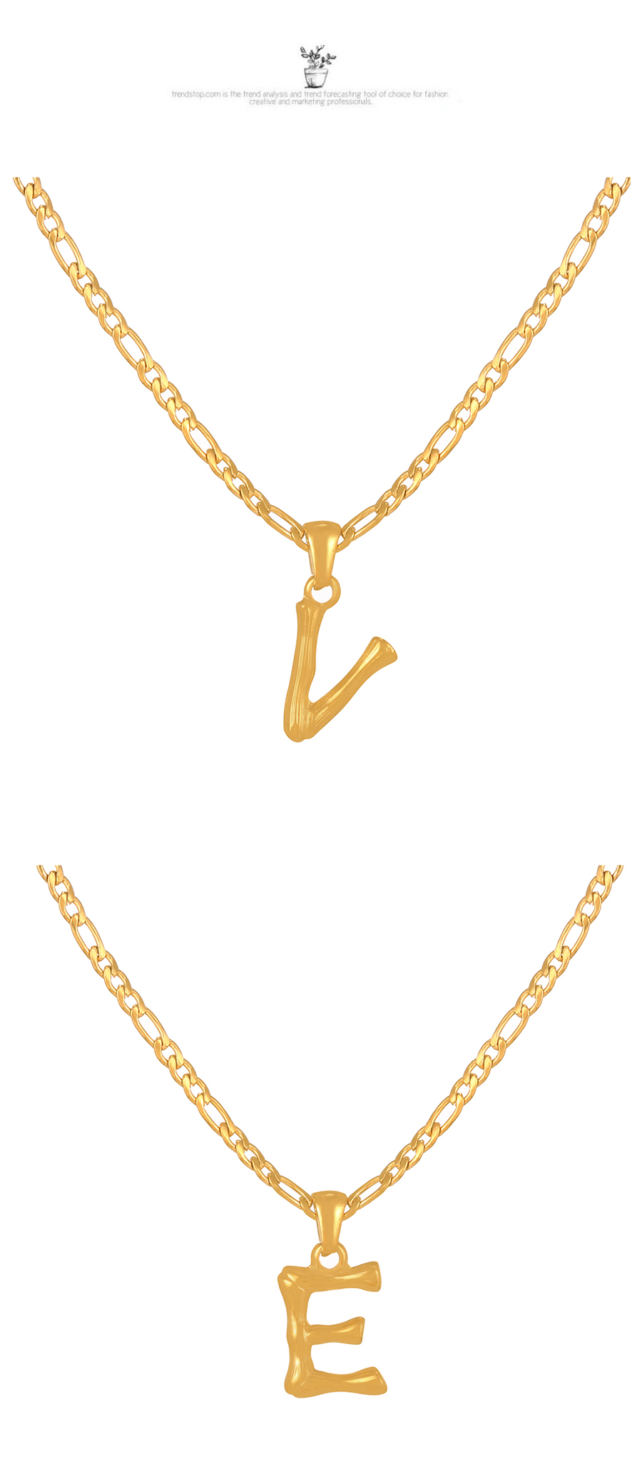 Fashion L Titanium Steel 26 Letter Pendant Necklace,Necklaces