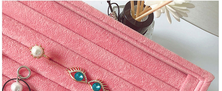 Fashion Small Red Pu Leather Spring Plate Small Velvet Jewelry Storage Tray,Jewelry Packaging & Displays
