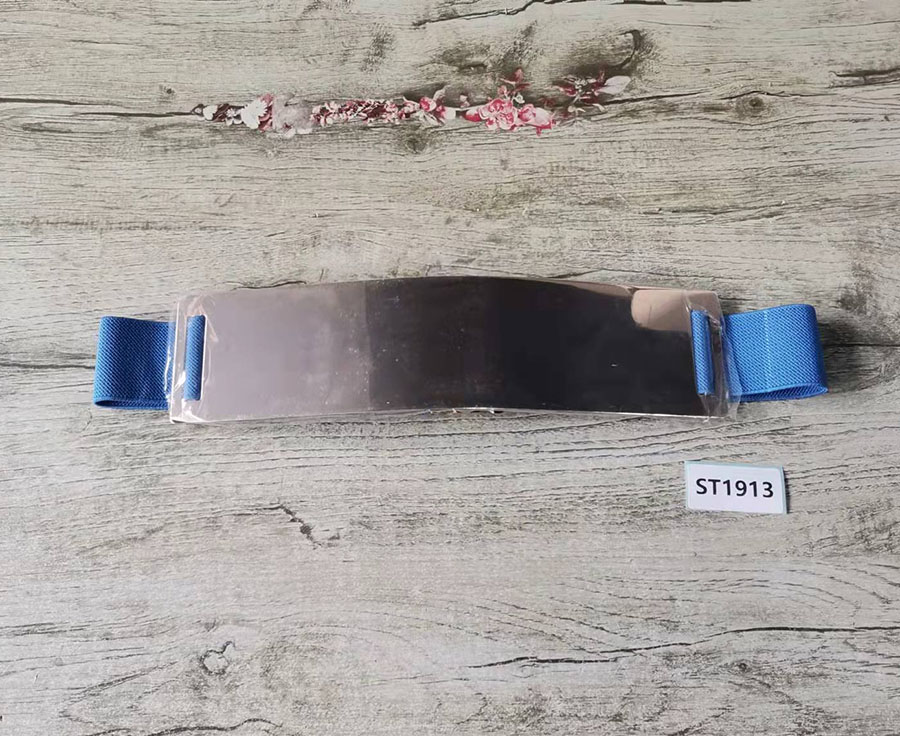 Fashion Blue Alloy Geometric Metal Buckle Wide Belt,Wide belts
