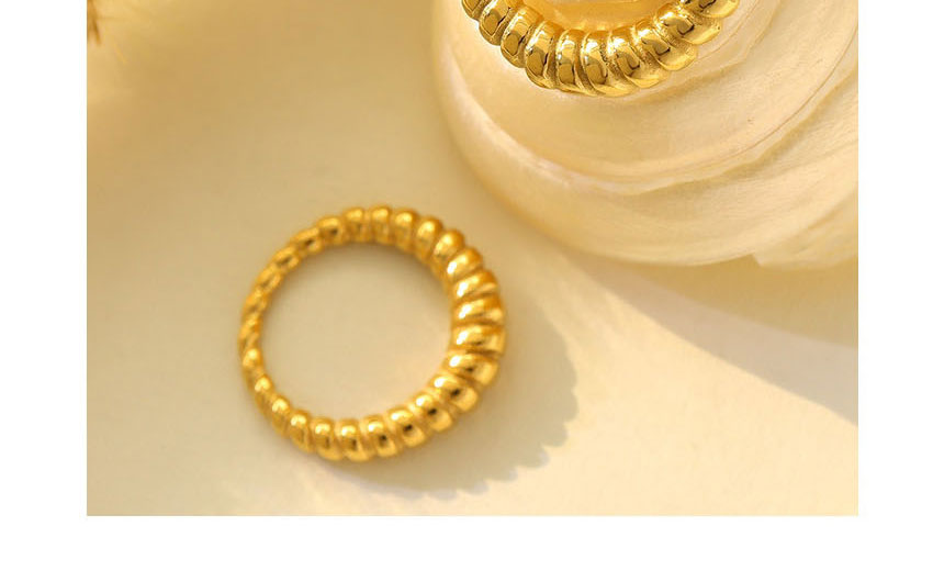 Fashion Gold Coloren Ring Titanium Spiral Ring,Rings