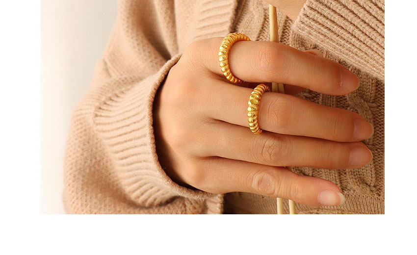 Fashion Gold Coloren Ring Titanium Spiral Ring,Rings