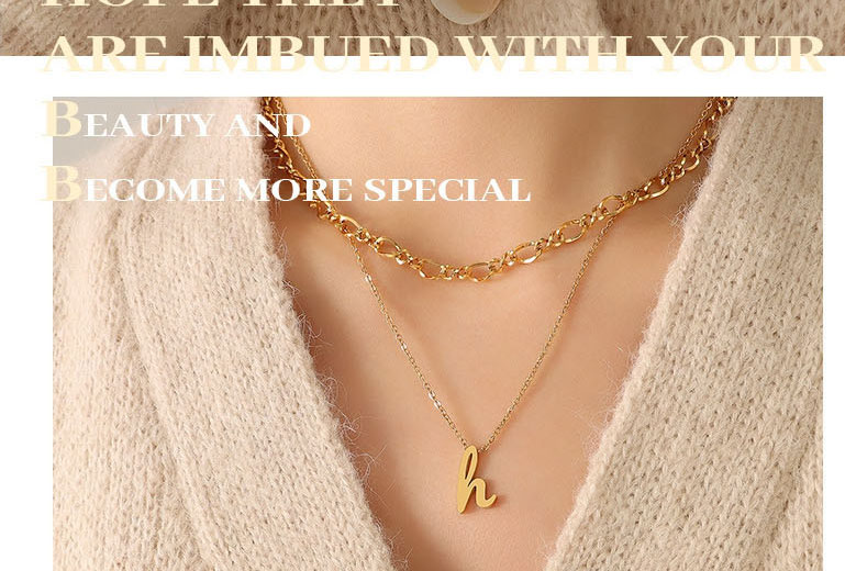 Fashion Gold Color Necklace-40+5cm Stainless Steel Gold Plated Figure 8 Link Necklace,Necklaces