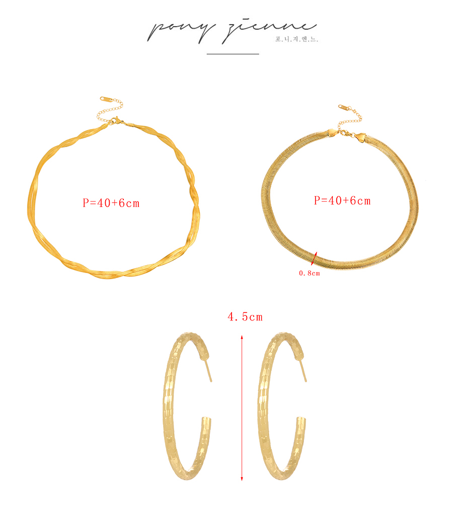 Fashion Gold Copper Diamond C Shape Stud Earrings,Earrings