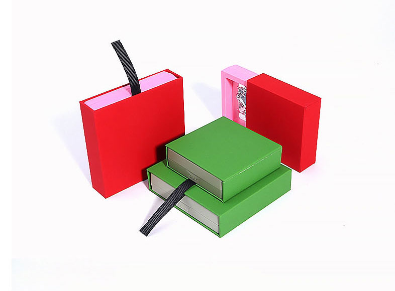 Fashion White Paper Sleeve 7*7cm Pe Suspension Storage Film Box,Jewelry Packaging & Displays