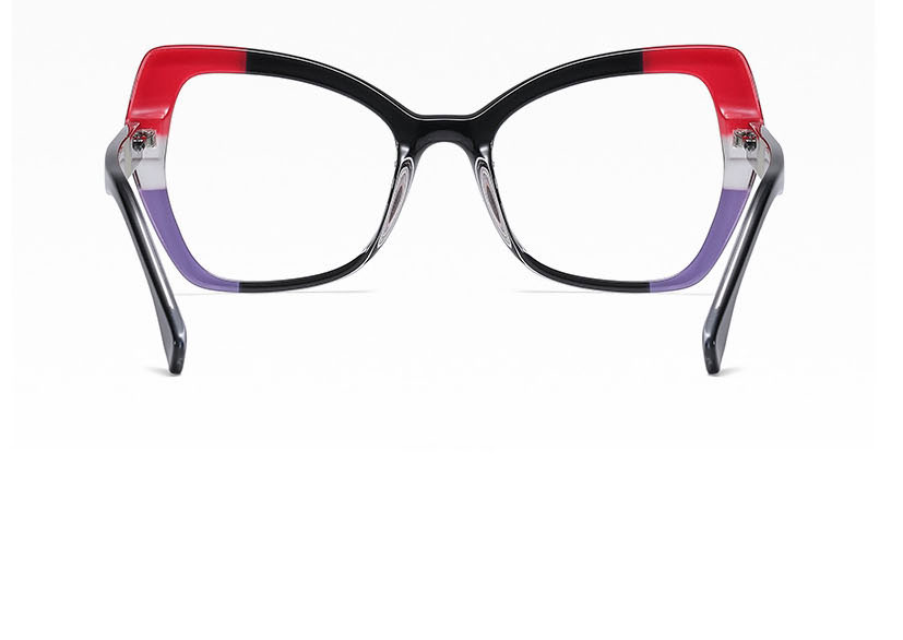 Fashion Powder/anti-blue Light Tr90 Spring Feet Flat Ferrule Color Glasses Frame,Fashion Glasses