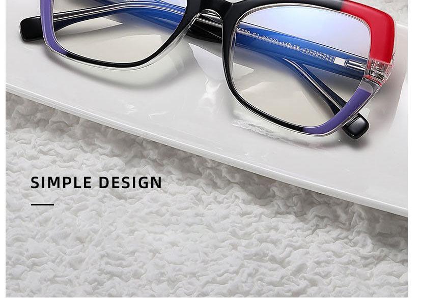 Fashion Coffee/anti-blue Light Tr90 Spring Feet Flat Ferrule Color Glasses Frame,Fashion Glasses