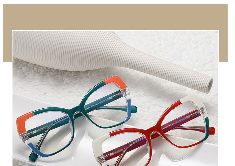 Fashion Green/anti-blue Light Tr90 Spring Feet Flat Ferrule Color Glasses Frame,Fashion Glasses