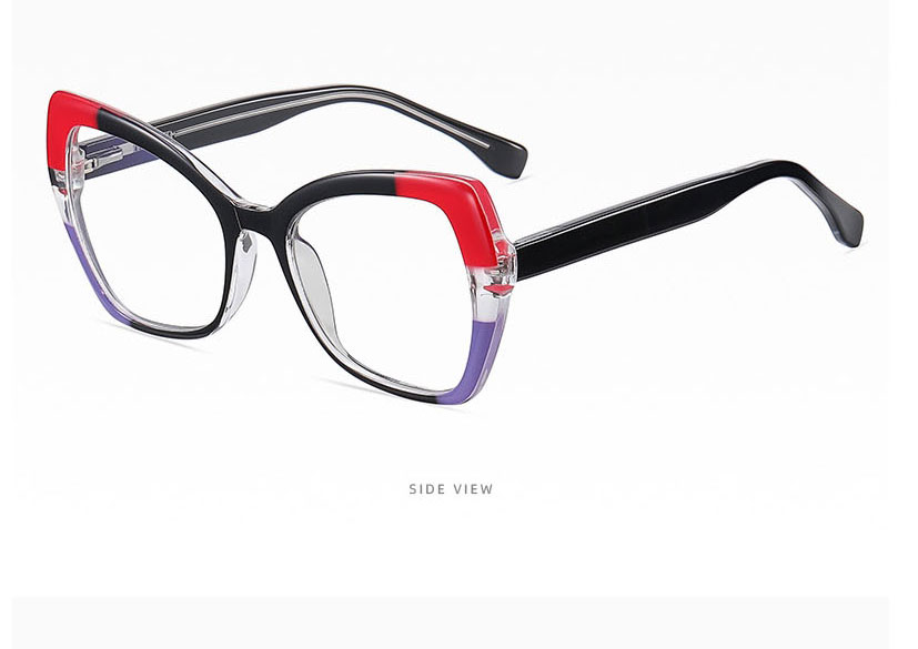 Fashion Red/anti-blue Light Tr90 Spring Feet Flat Ferrule Color Glasses Frame,Fashion Glasses