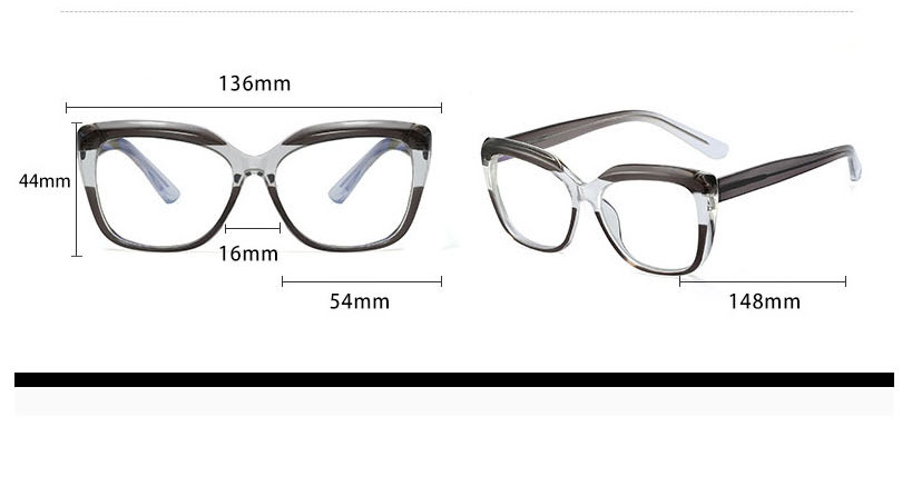 Fashion Coffee/anti-blue Light Cp Ferrule Flat Glasses Frame,Fashion Glasses