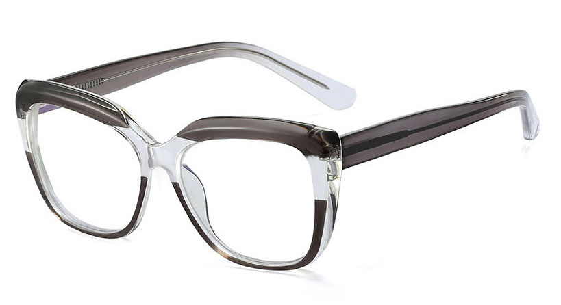 Fashion Gray/anti-blue Light Cp Ferrule Flat Glasses Frame,Fashion Glasses