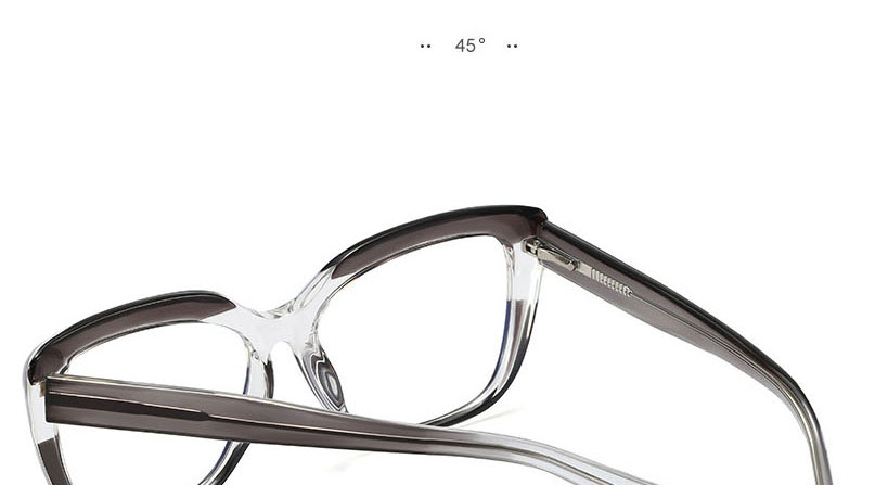 Fashion Bright Black/leopard Print/anti-blue Light Cp Ferrule Flat Glasses Frame,Fashion Glasses
