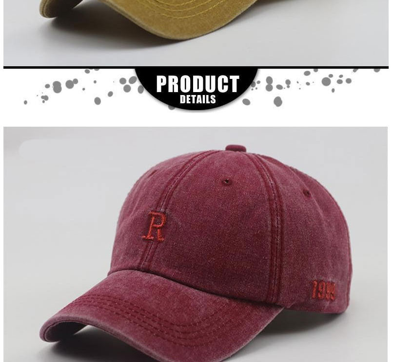 Fashion Wine Red Cotton Letter Embroidered Baseball Cap,Baseball Caps