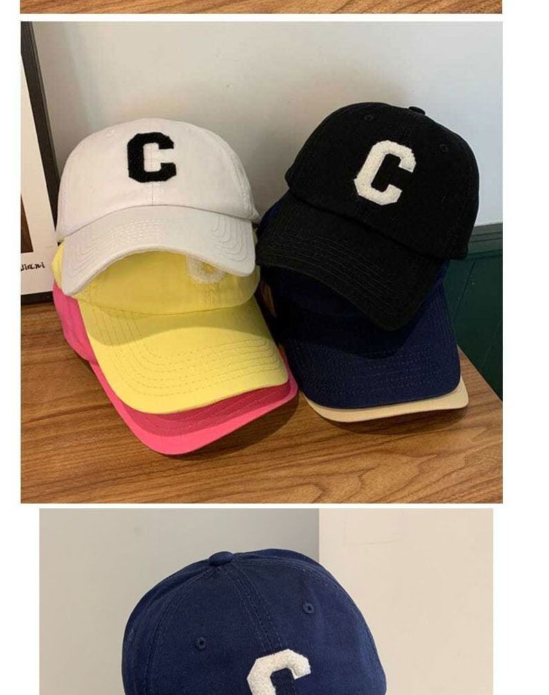 Fashion Lake Blue Cotton Letter Embroidered Baseball Cap,Baseball Caps
