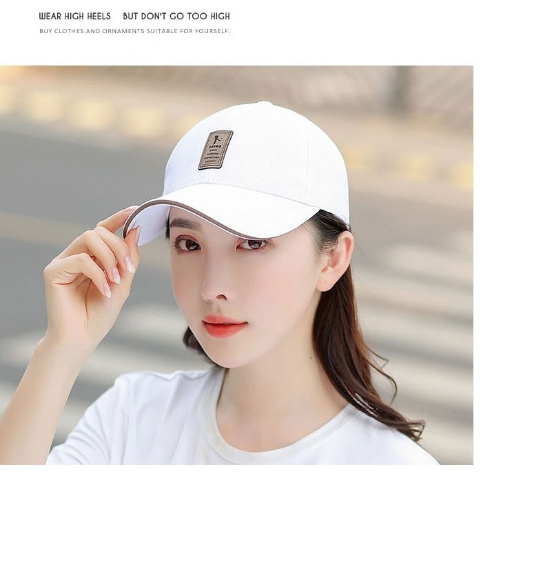 Fashion Coffee Cotton Label Baseball Cap,Baseball Caps