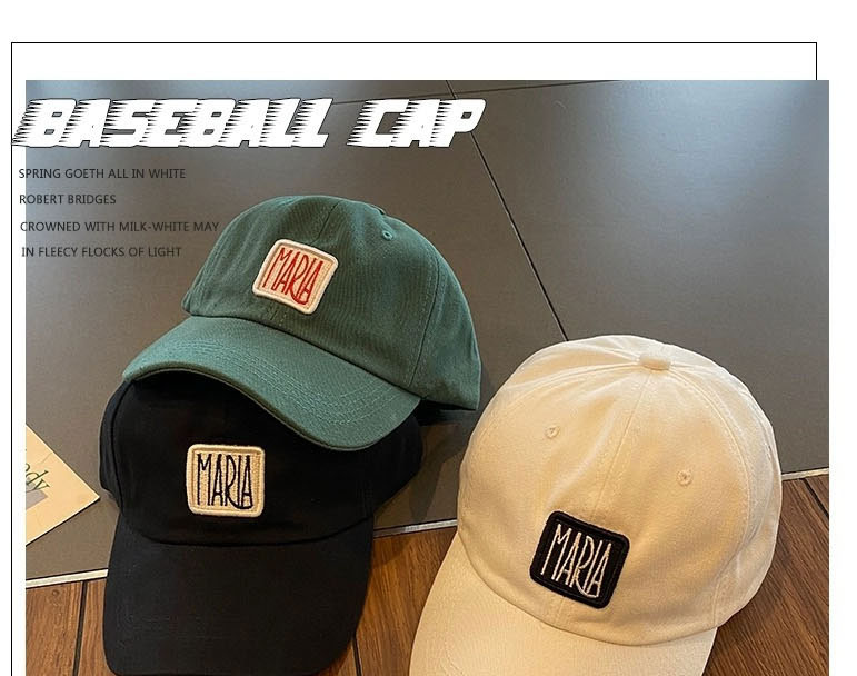 Fashion Green Cotton Label Baseball Cap,Baseball Caps
