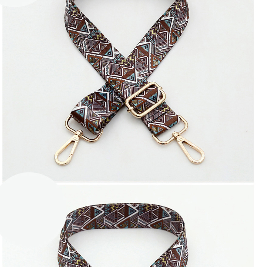 Fashion Gold Hook Size 85 Polyester Print Geometric Diagonal Wide Straps,Household goods