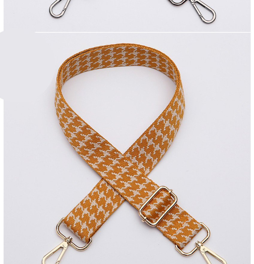 Fashion 328 Gold Hook Houndstooth-print Geometric Wide Diagonal Straps,Household goods