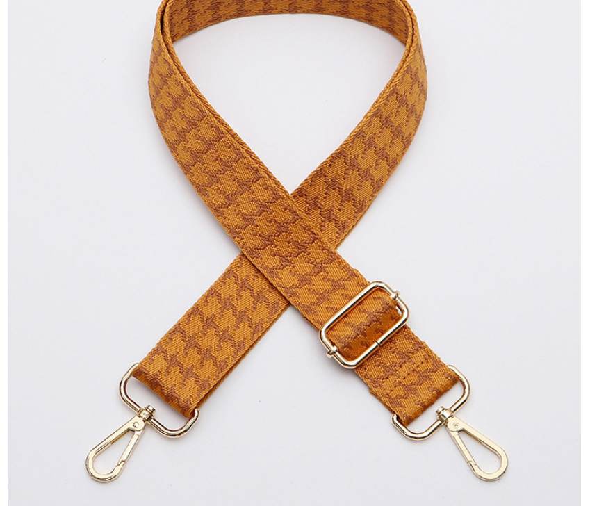 Fashion Gold Hook No. 338 Houndstooth-print Geometric Wide Diagonal Straps,Household goods