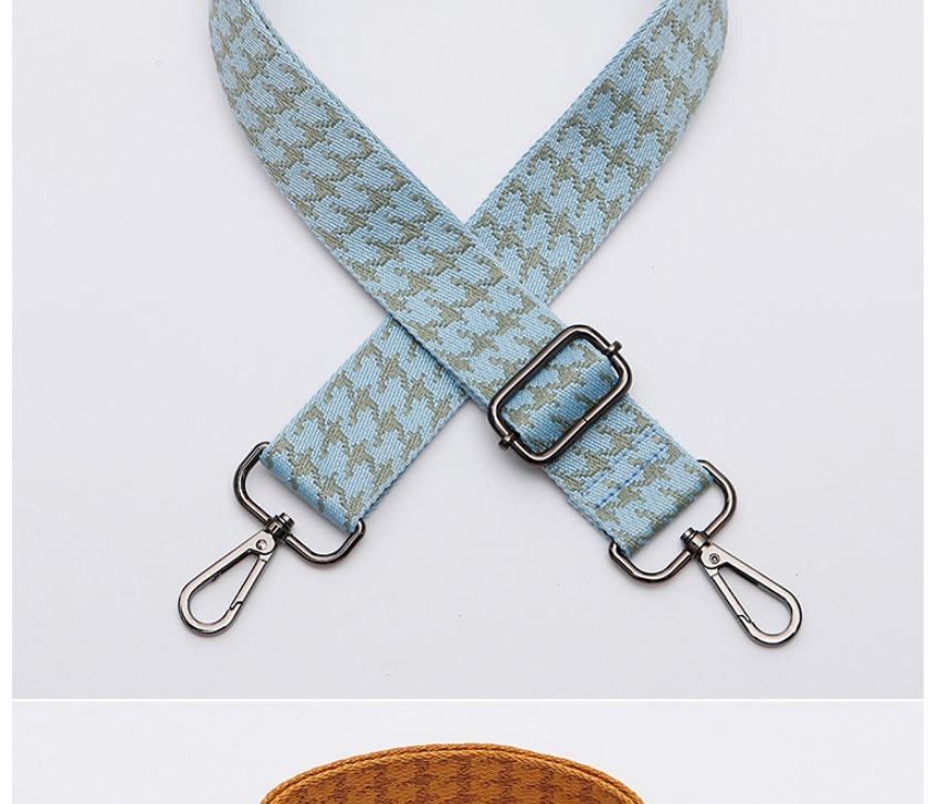 Fashion No. 335 Gold Hook Houndstooth-print Geometric Wide Diagonal Straps,Household goods