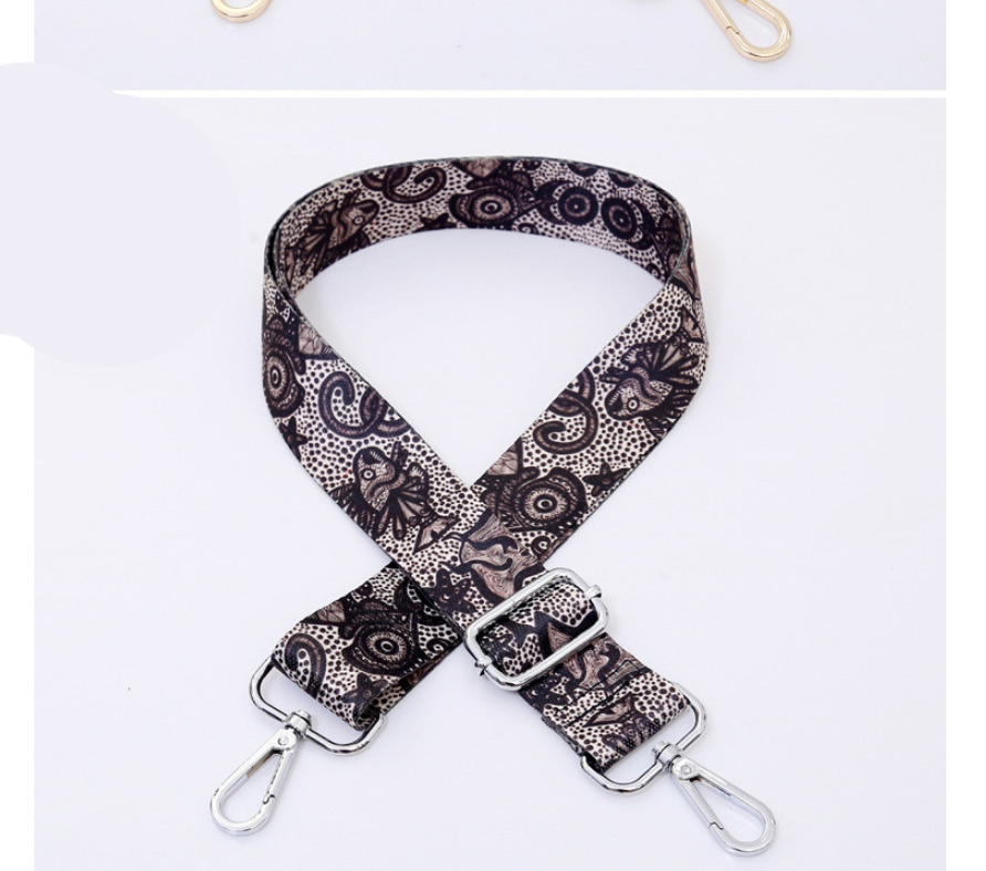 Fashion No. 49 Gold Accessories Polyester Print Geometric Diagonal Wide Straps,Household goods