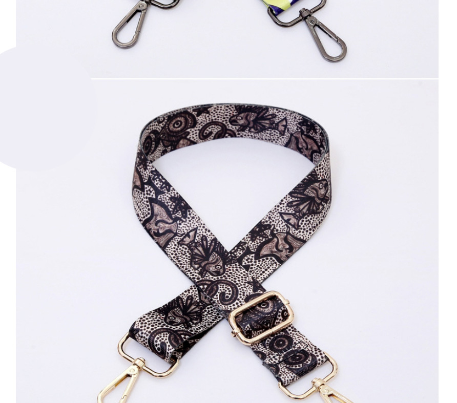 Fashion No. 53 Gold Accessories Polyester Print Geometric Diagonal Wide Straps,Household goods