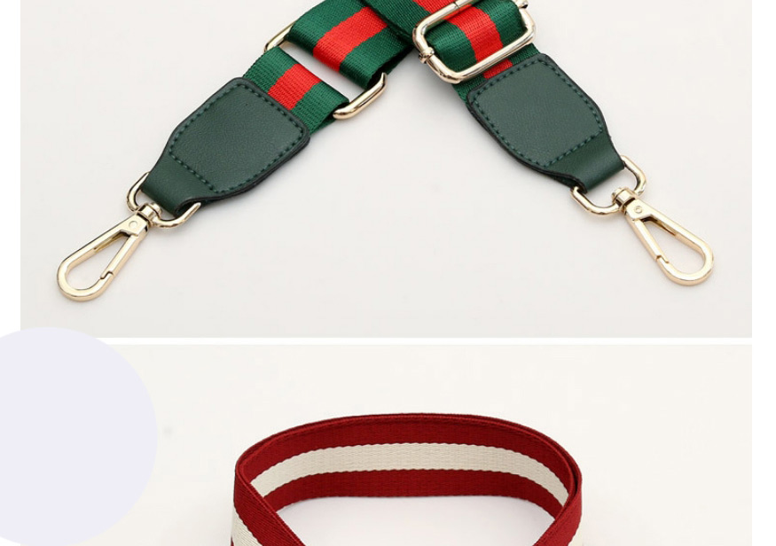 Fashion Red And Green Stripes With Dark Green Polyester Print Geometric Diagonal Wide Straps,Household goods