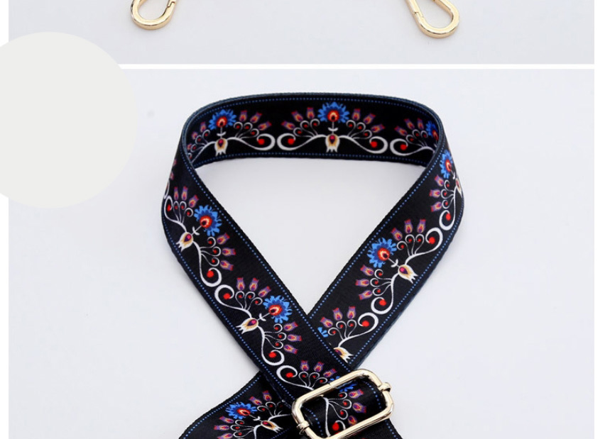 Fashion Number 9 Pattern Silver Hook Polyester Print Geometric Diagonal Wide Straps,Household goods