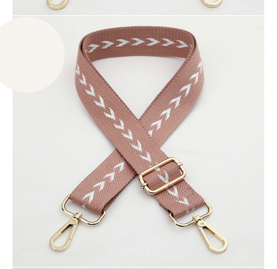 Fashion No. 179 Default Gold Hook Geometric Arrow Embroidered Wide Span Strap,Household goods