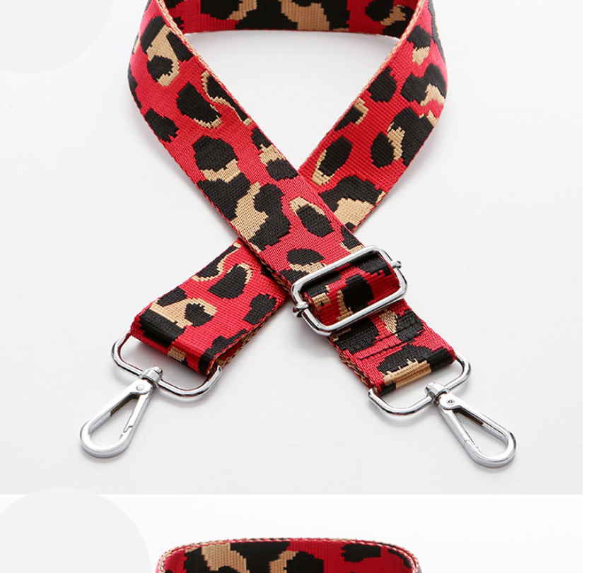 Fashion No. 193 Default Gold Hook Leopard Print Wide Shoulder Straps,Household goods