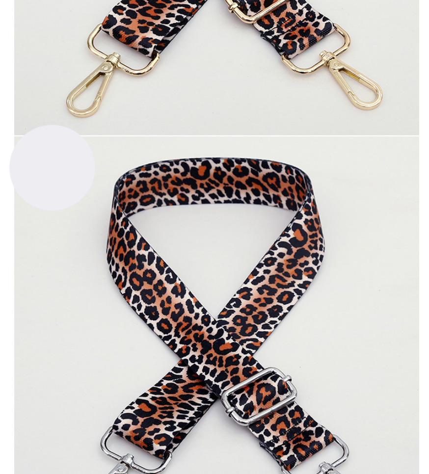 Fashion No. 240 Silver Hook Leopard-print Adjustable Wide Shoulder Straps,Household goods