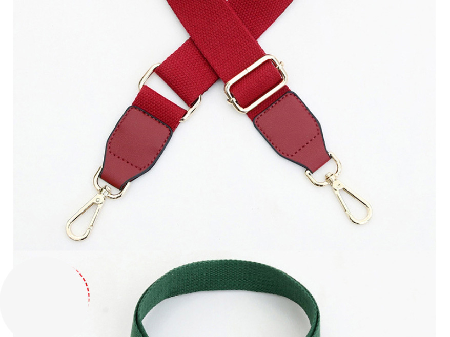 Fashion Wine Red Cotton Belt With Wine Red Solid Color Cotton Strap Canvas Adjustable Shoulder Straps,Household goods