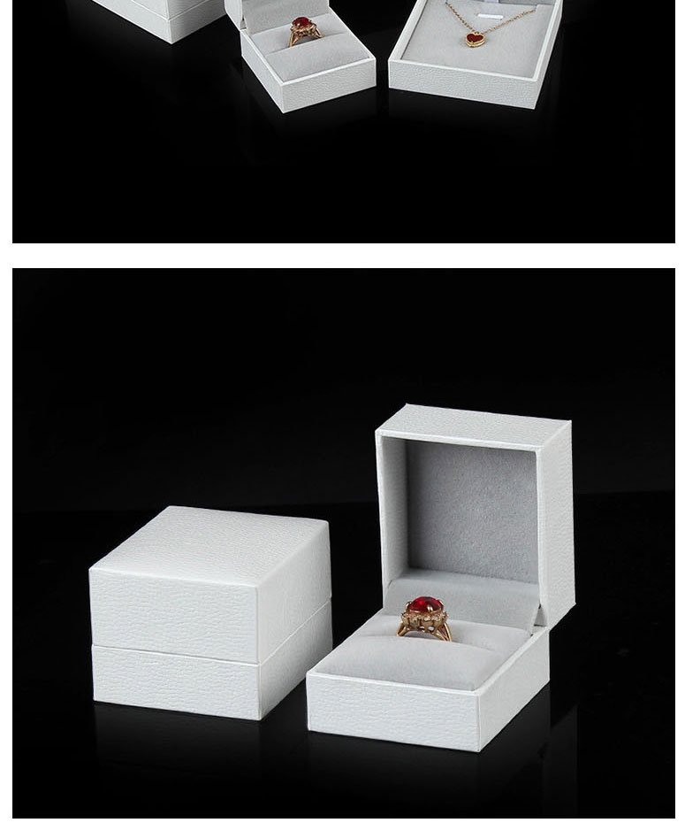 Fashion White Bracelet Box Leather Jewelry Storage Box,Jewelry Packaging & Displays