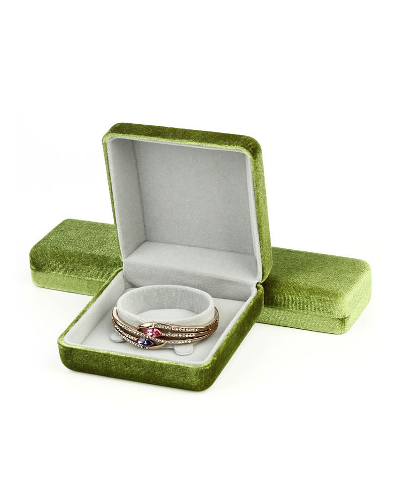 Fashion Bracelet Box Alloy Flannel Gift Storage Box,Jewelry Packaging & Displays