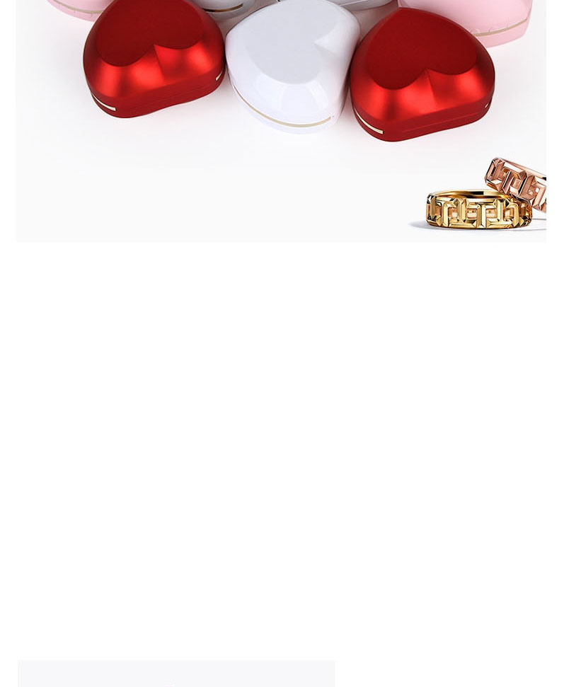 Fashion White Pendant Box Rubber Paint Love Jewelry Storage Box,Jewelry Packaging & Displays
