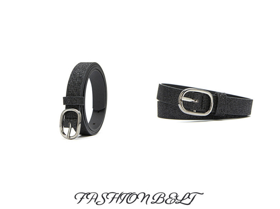 Fashion Silver Pu Japanese Buckle Fluorescent Wide Belt,Wide belts
