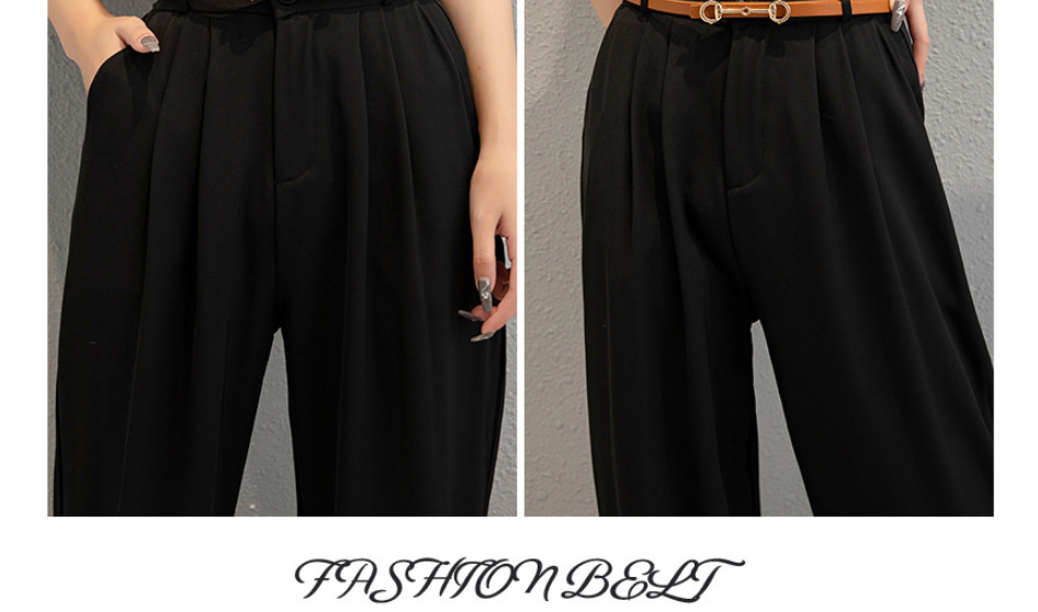 Fashion Black Pu Leather Horsebit Thin Belt,Thin belts