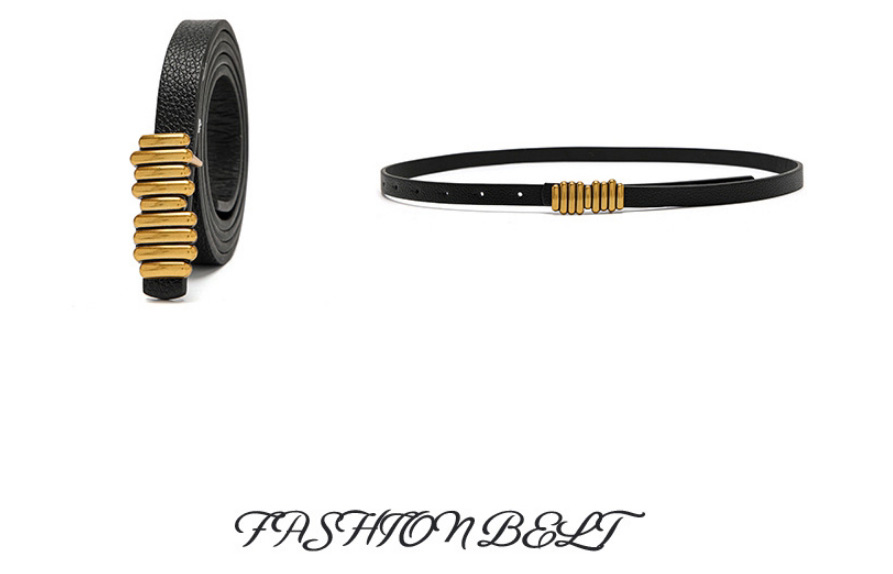 Fashion Camel Caterpillar Buckle Thin Belt,Thin belts
