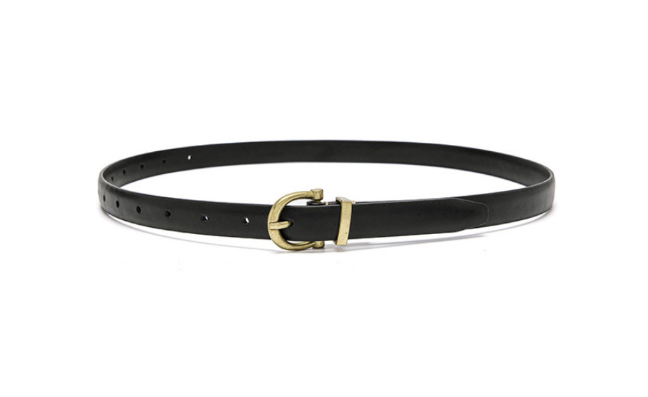 Fashion Black Faux Leather C Buckle Wide Belt,Wide belts