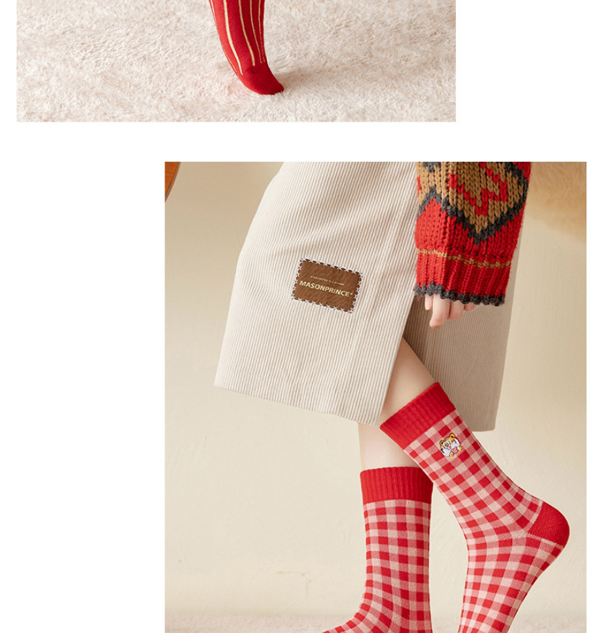 Fashion Dotted Rhombus Cotton Diamond Print Socks,Fashion Socks
