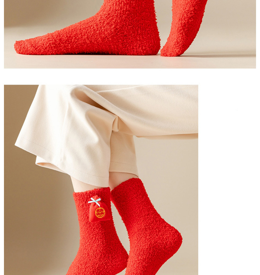 Fashion Safety Coral Fleece Safe Thickened Socks,Fashion Socks