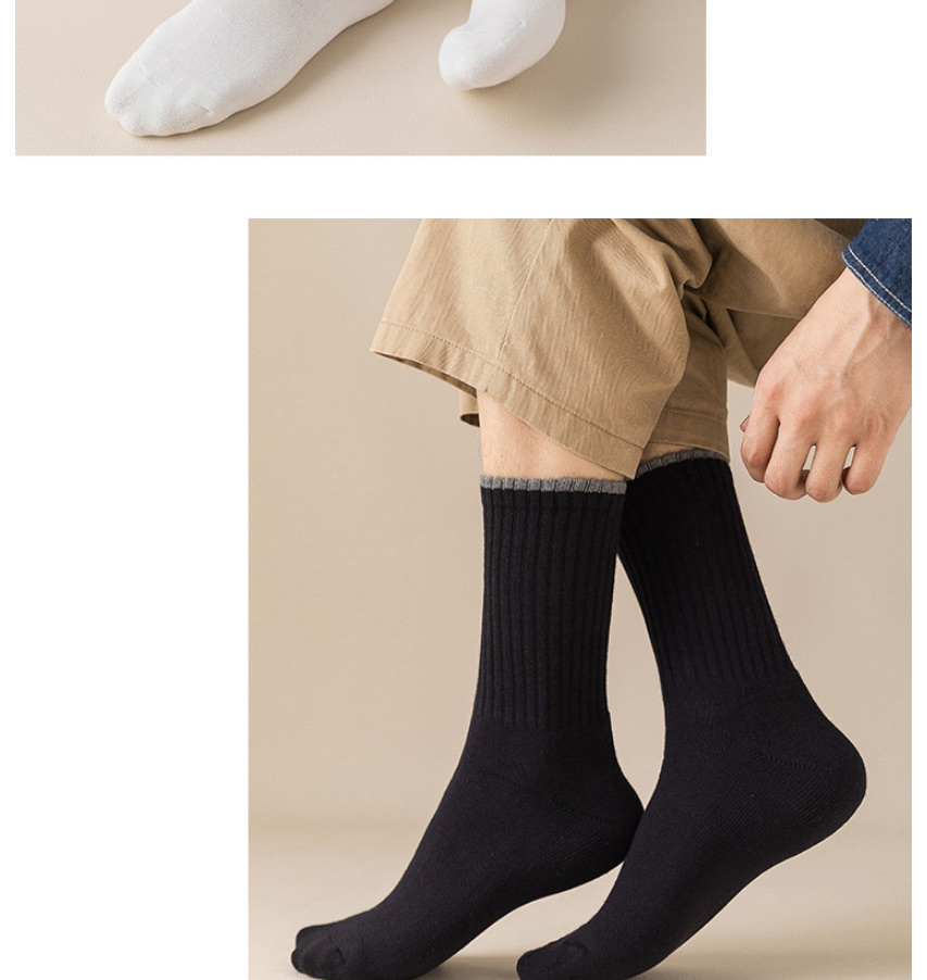 Fashion White Cotton Knitted Socks,Fashion Socks