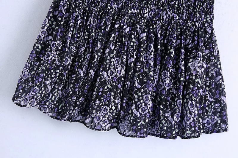 Fashion Multicolor Elastic Print Skirt,Skirts