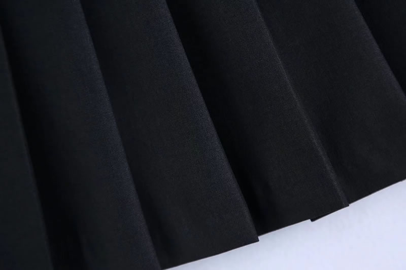 Fashion Grey Woven Pleated Skirt,Skirts
