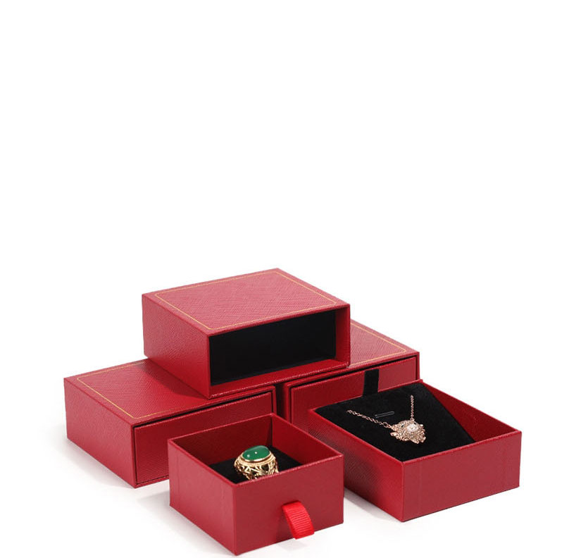 Fashion Black (without Gold Edge) Bracelet Box 10*10*4cm Gold Edge Drawer Gift Box,Jewelry Packaging & Displays