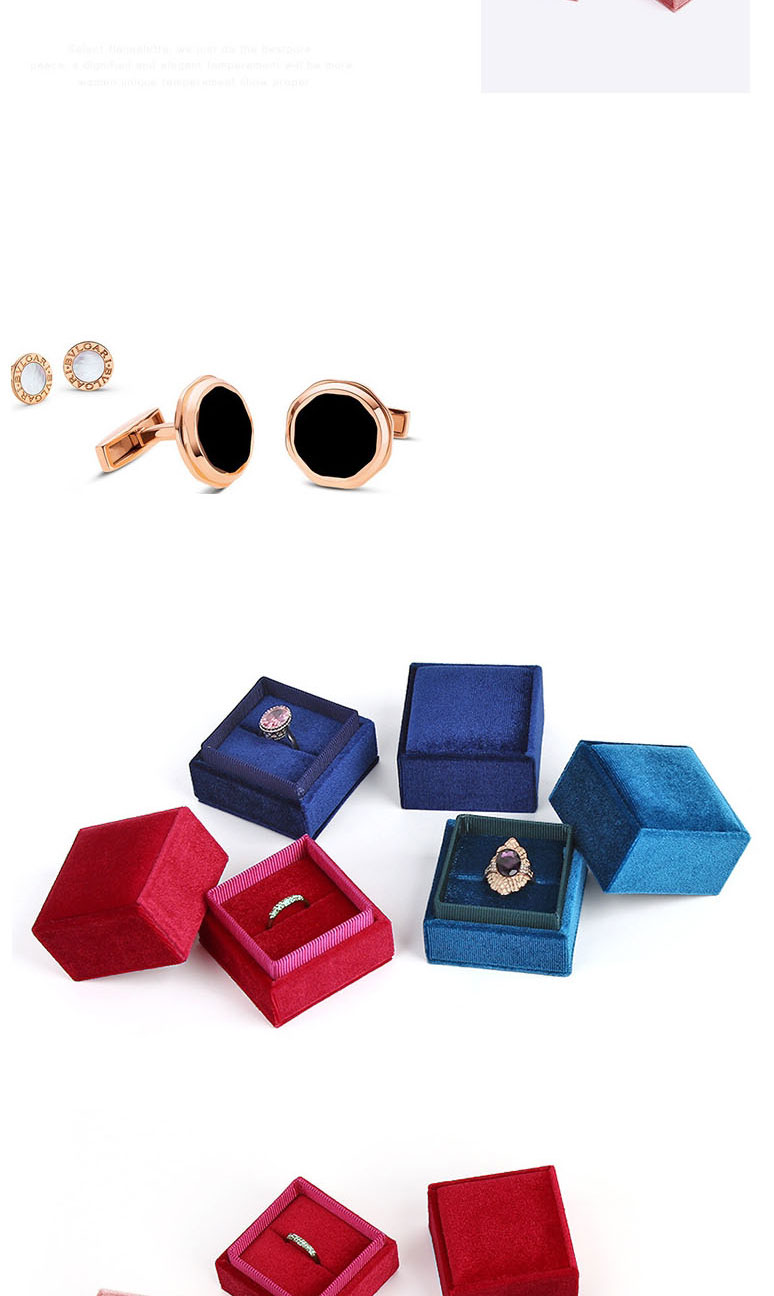 Fashion Dark Green Pendant Box Right Angle Corduroy Jewelry Organizer,Jewelry Packaging & Displays