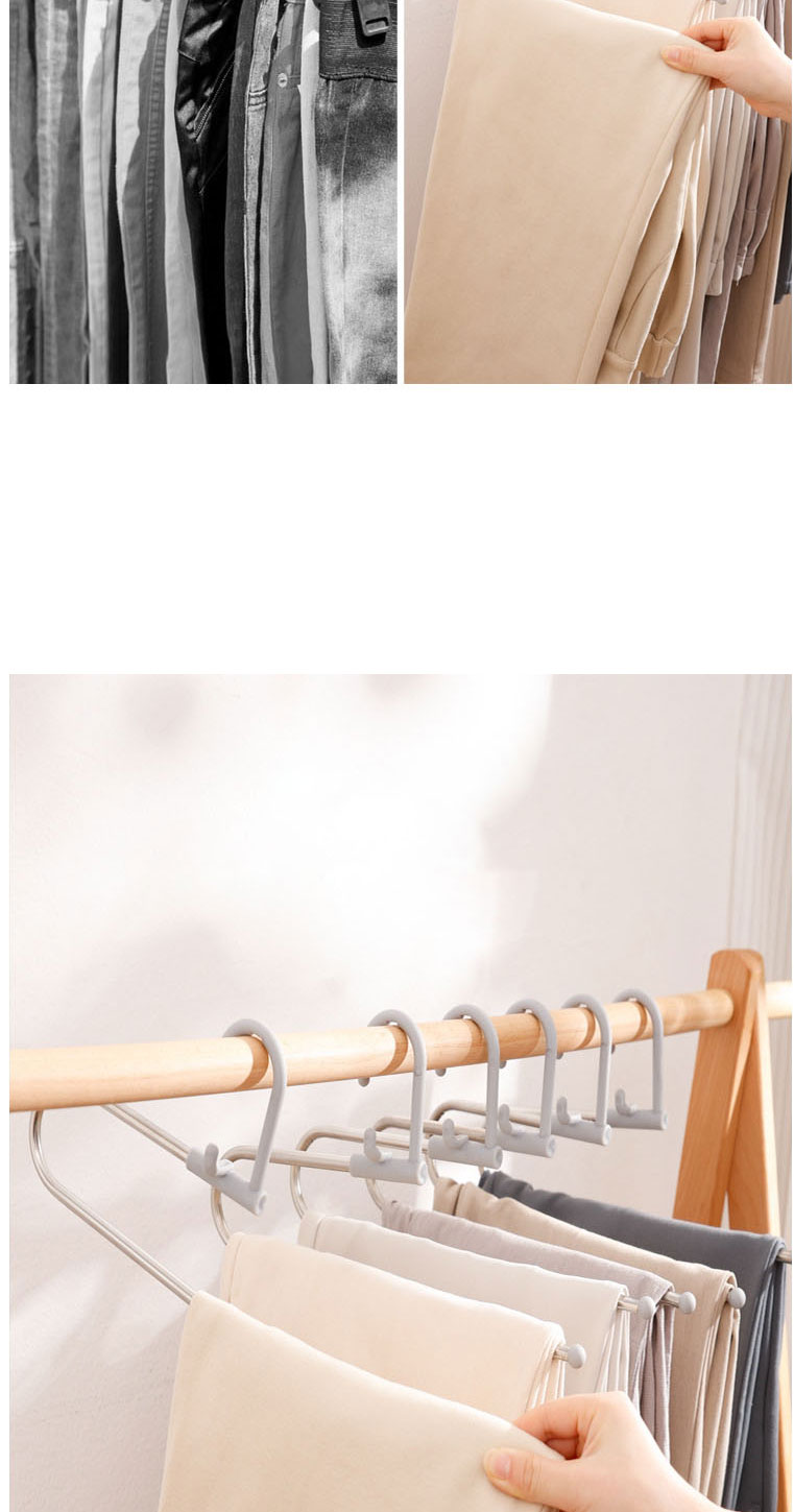 Fashion Grey Non-slip And Seamless Z-shaped Trousers Rack,Household goods