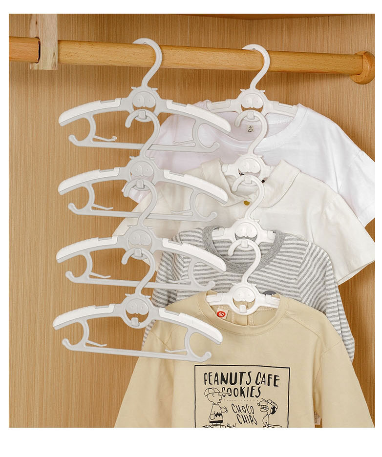 Fashion White Traceless Retractable Storage Hanger,Household goods